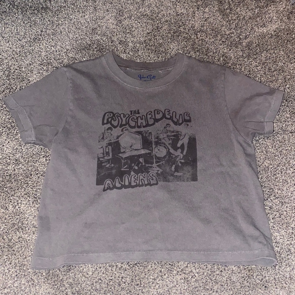 NWT psychedelic aliens band graphic tee by john galt // brandy melville